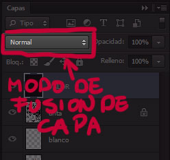 Modo de fusion de capa