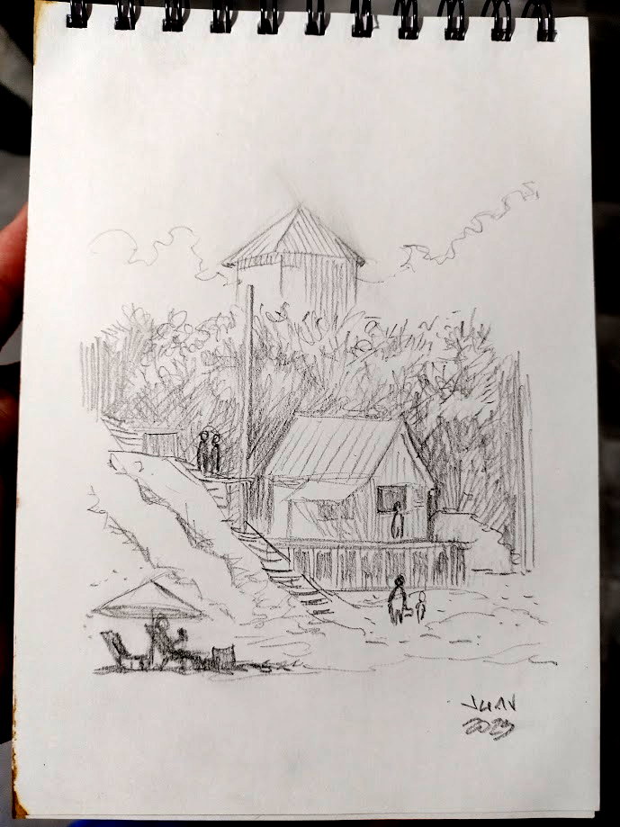 Urban Sketch con lapiz