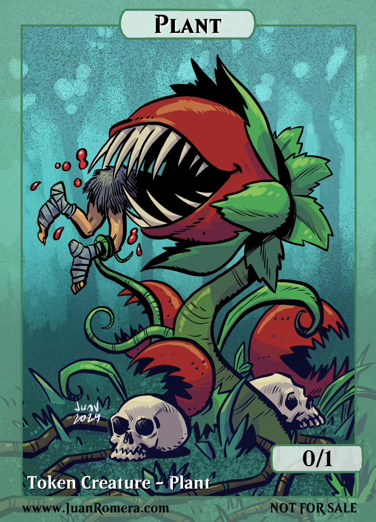 Plant custom token for mtg