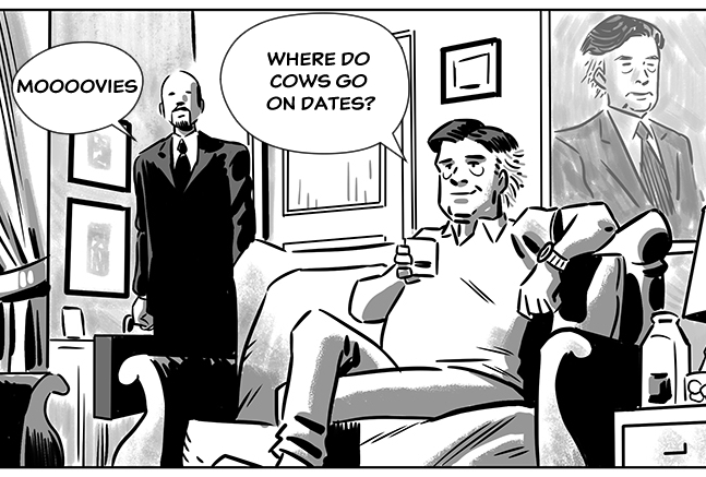 Example of poorly ordered speech balloons